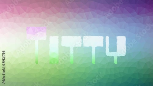 Titty Dissolving Strange Tessellated Looping Animated Polygons