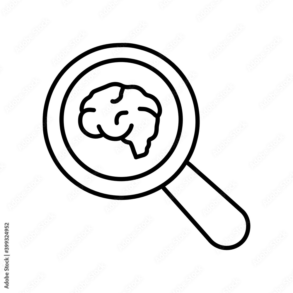 Searching the internet technology line icon Searching the internet technology line icon