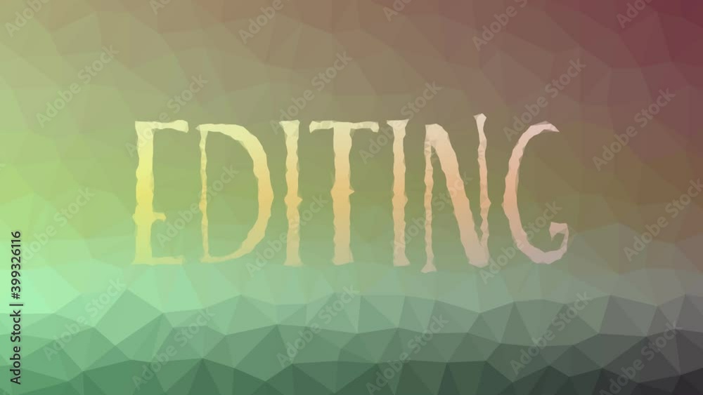 Editing fade techno tessellation looping pulsing triangles