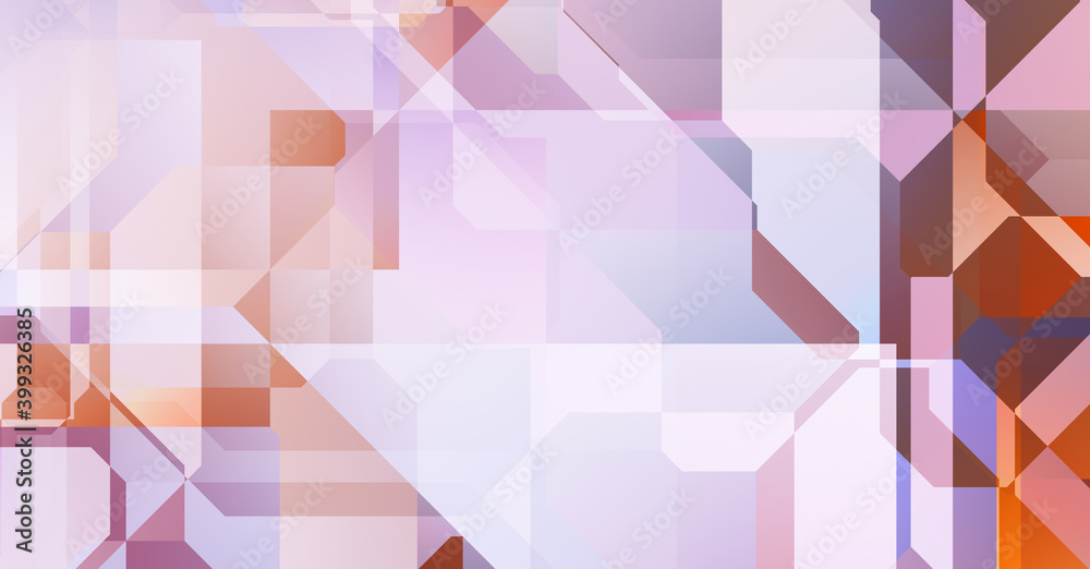 Fototapeta premium Trendy geometric abstract background in minimalistic flat style with dynamic composition.