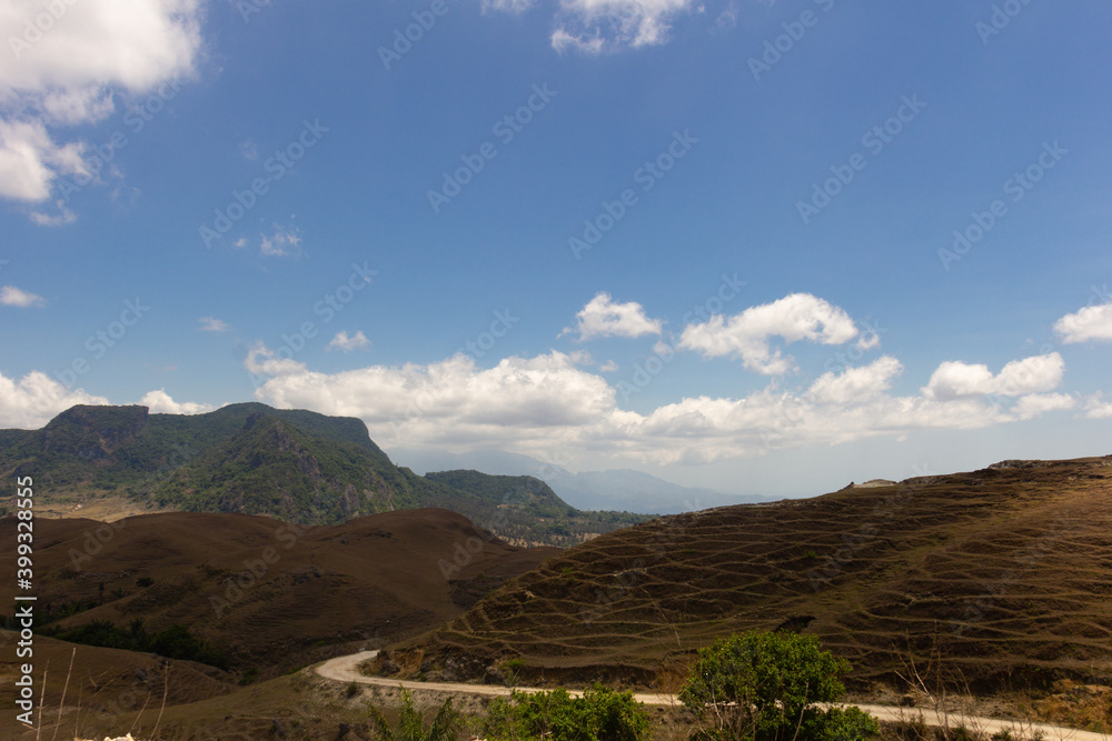 Beautiful landscape view in viqueque district, Timor Leste