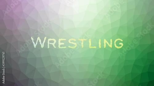 Wrestling appearing interesting tessellating looping pulsing polygons photo