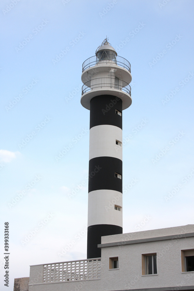 A lighthouse in Aguilas, Murcia in Spain