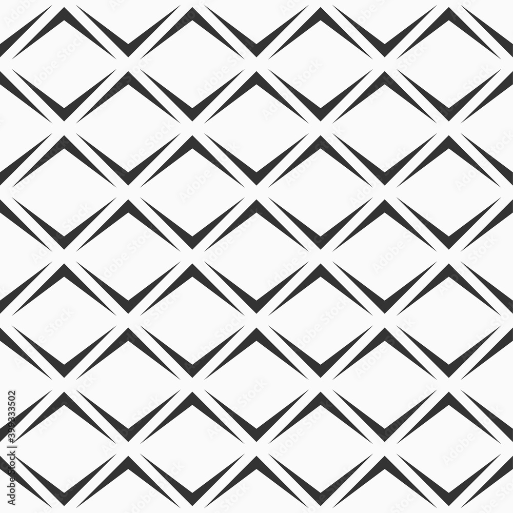 Abstract geometric seamless pattern. Modern stylish texture. Repeating rhombuses ornament. Vector monochrome background. Abstract geometric seamless pattern. Modern stylish texture. Repeating rhombuses ornament. Vector monochrome background.