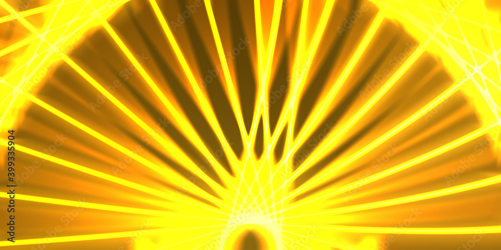 Obraz premium Neon colorful abstract design of light waves. Digital background with neon light glowing effect. Bright rays wallpaper.