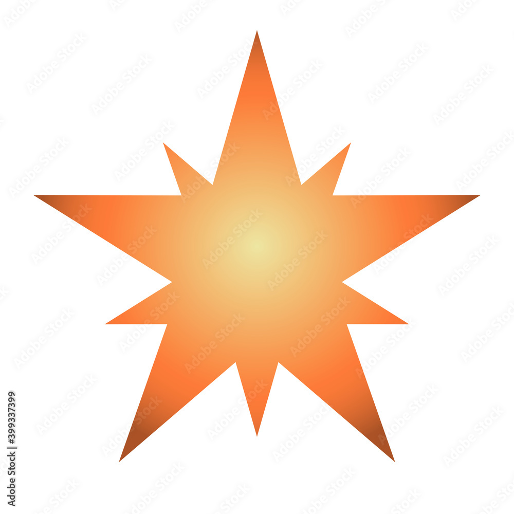 happy merry christmas golden star with ten pointed icon happy merry christmas golden star with ten pointed icon