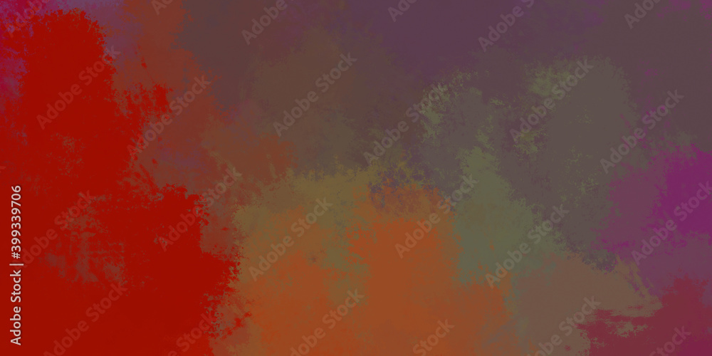 Vibrant paint pattern backdrop. 2D illustration of colorful brush strokes. Decorative texture painting. Painted background.