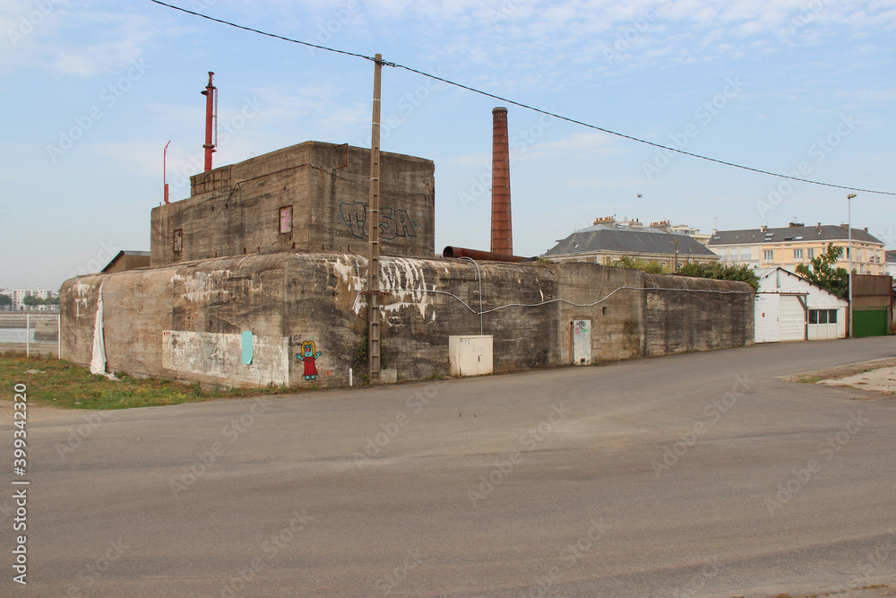 former factory or casemate in saint-nazaire in france former factory or casemate in saint-nazaire in france