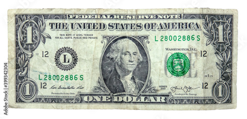 Grungy Old Dollar Bill