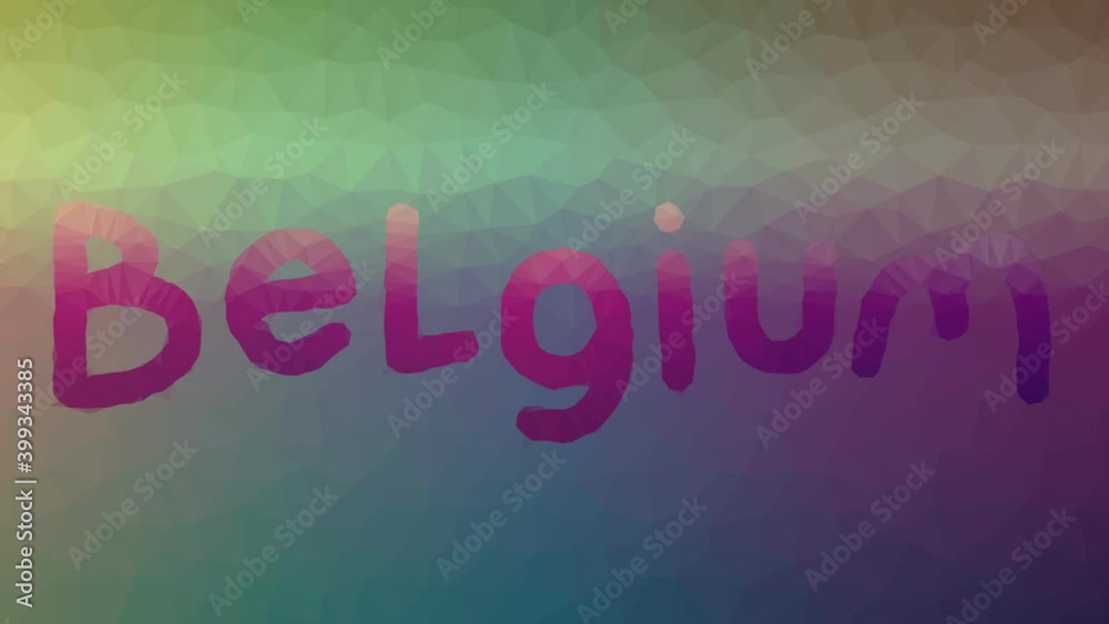 Belgium dissolving technological tessellating looping pulsing polygons Belgium dissolving technological tessellating looping pulsing polygons