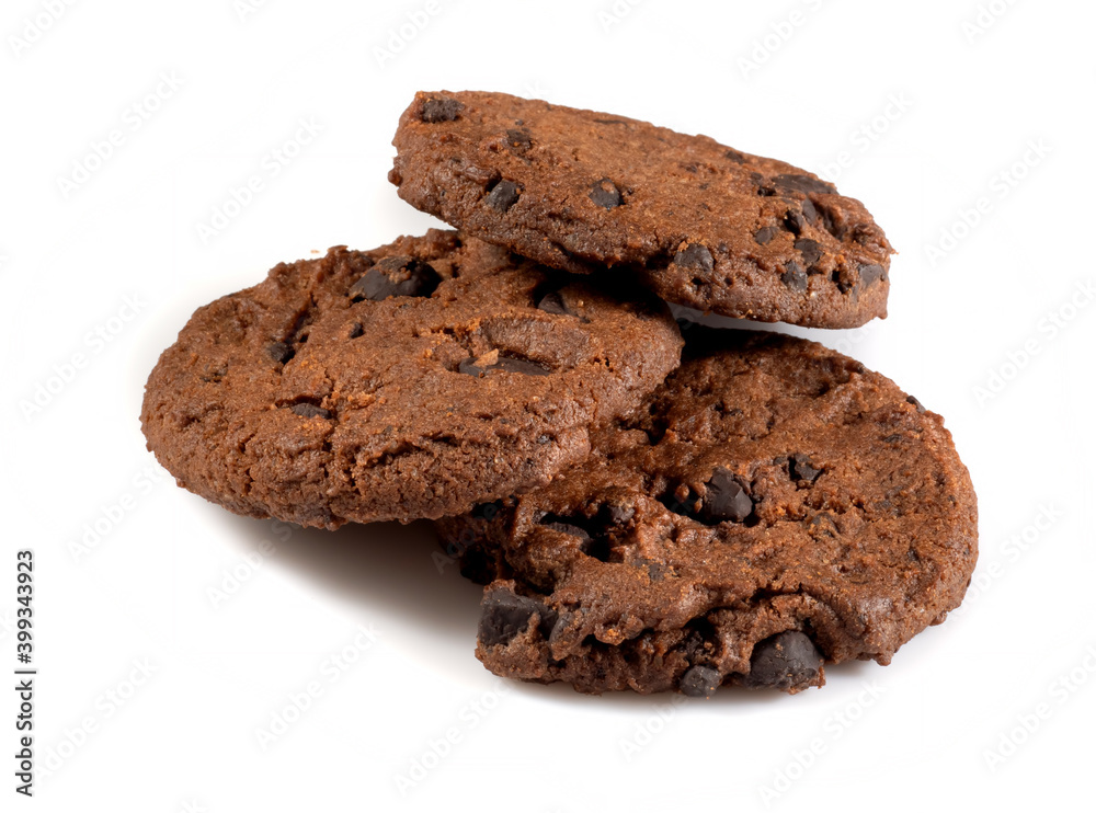 isolated image of cookie and chocolate close up isolated image of cookie and chocolate close up
