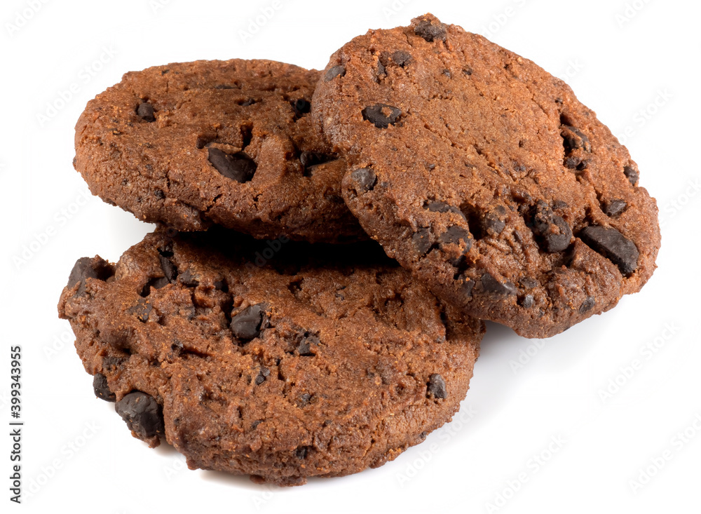 isolated image of cookie and chocolate close up isolated image of cookie and chocolate close up
