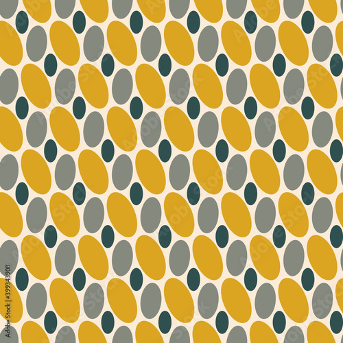 Seamless Vector geometric pattern in Fortuna Gold, Tidewater Green, Set Sail Champagne. Modern, Fashion repeating background design. For prints, Textile, wrapping, wallpaper, website.