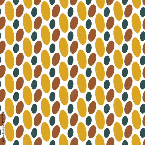 Seamless Vector geometric pattern in Fortuna Gold, Tidewater Green, Set Sail Champagne. Modern, Fashion repeating background design. For prints, Textile, wrapping, wallpaper, website.