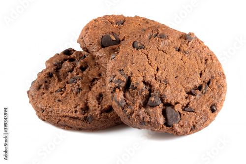 isolated image of cookie and chocolate close up