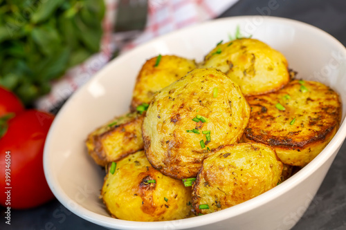 Delicious baked potato with...