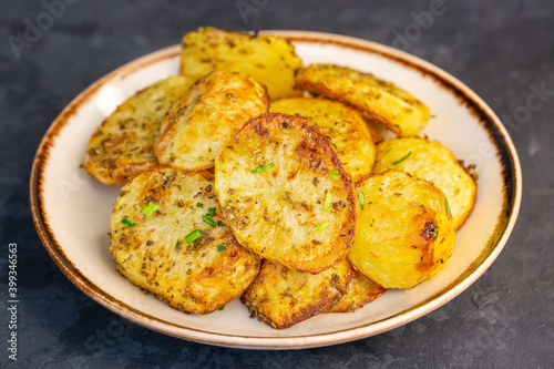 Delicious baked potato with...
