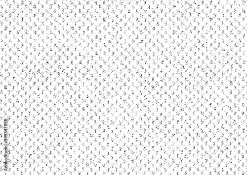 Vector fabric texture. Distressed texture of weaving fabric. Grunge background. Abstract halftone vector illustration. Overlay to create interesting effect and depth. Black isolated on white. EPS10.