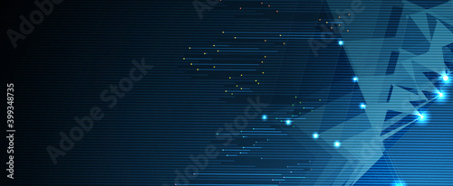 Technology data background, idea of global business solution