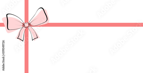 Red ribbon and bow