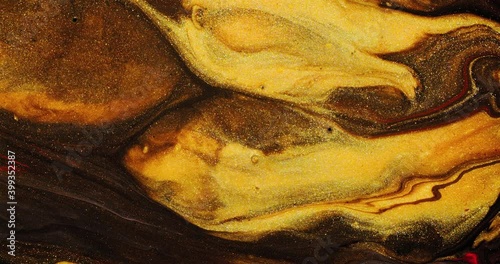 Abstract Macro Composition. Color Paint mixed in slow motion.
