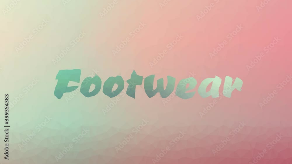 Footwear appearing strange tessellated looping animated triangles Footwear appearing strange tessellated looping animated triangles