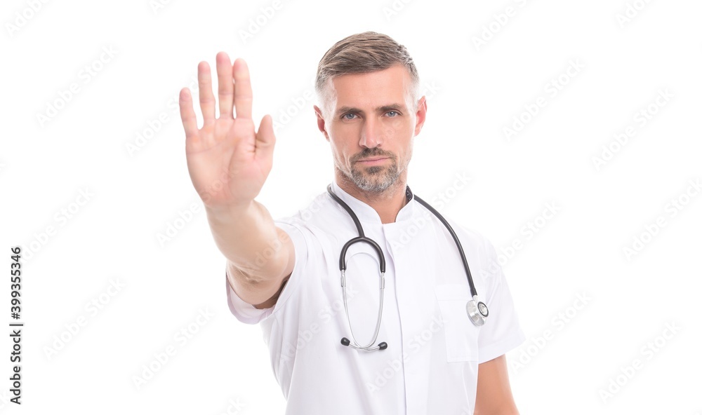 stop coronavirus pneumonia pandemic. virus treatment. spread of covid 19. healthcare. man nurse do corona igg immunity test. confident doctor with phonendoscope isolated on white. say no to flu stop coronavirus pneumonia pandemic. virus treatment. spread of covid 19. healthcare. man nurse do corona igg immunity test. confident doctor with phonendoscope isolated on white. say no to flu