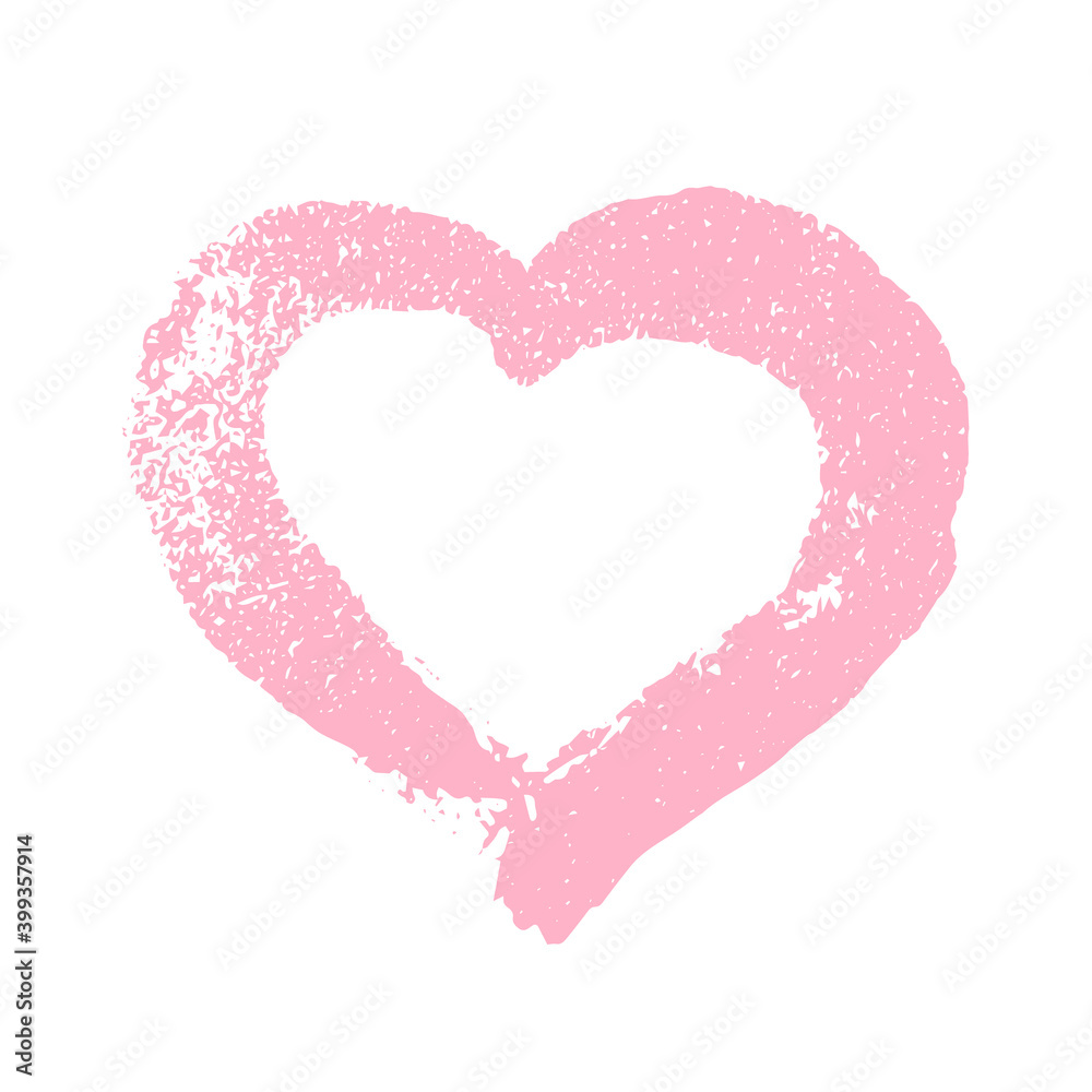Heart cute. Design heart for T-shirt printing. Pink heart hand drawn brush isolated on white background. Fashion t shirt for girly prints. Modern funny pattern. Typography tee. Vector illustration Heart cute. Design heart for T-shirt printing. Pink heart hand drawn brush isolated on white background. Fashion t shirt for girly prints. Modern funny pattern. Typography tee. Vector illustration