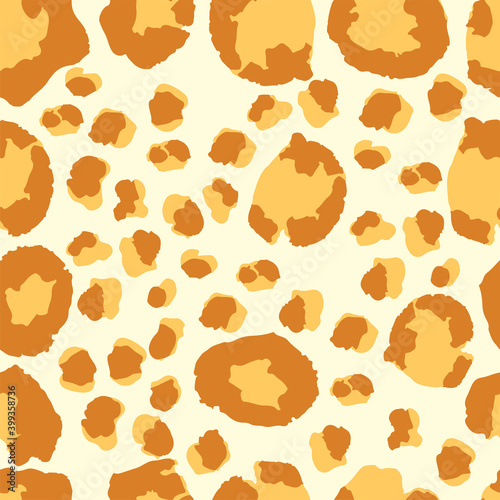Leopard Print Seamless Vector Design. Elegant Cheetah Jungle Seamless Leopard Print.