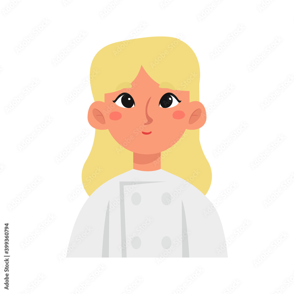 Isolated chef woman professions jobs icon- Vector Isolated chef woman professions jobs icon- Vector