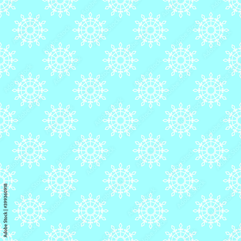 Snowflake seamless pattern. Vector Christmas winter background Snowflake seamless pattern. Vector Christmas winter background