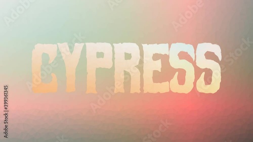 Cypress appearing technological tessellated looping pulsing triangles photo