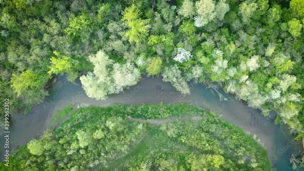 Flight through majestic Ukrainian landscape with river Strviazh and lush forest at sunset time. Summertime. UHD 4K video Flight through majestic Ukrainian landscape with river Strviazh and lush forest at sunset time. Summertime. UHD 4K video