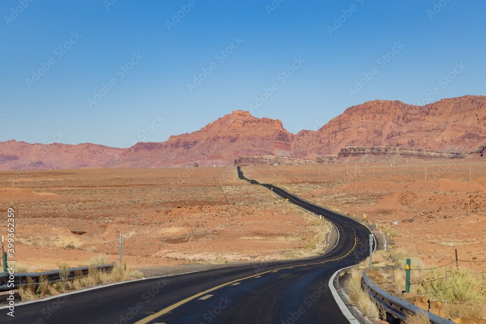 Sunny view of the Vermilion Cliffs National Monument