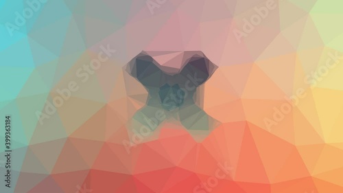 cross delete remove multiply appearing techno tessellated looping animated polygons photo