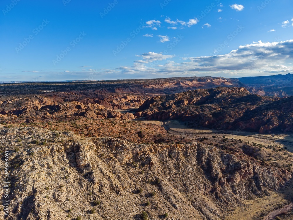 Aerial view of the Beautiful landscape around Vermilion Cliffs National Monument Aerial view of the Beautiful landscape around Vermilion Cliffs National Monument