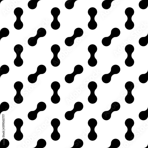 Simple shapes seamless pattern. Geometrical print. Modern ornament. Figures wallpaper. Geometric background. Vector illustration. Contemporary backdrop. Digital paper, textile print, abstract image.