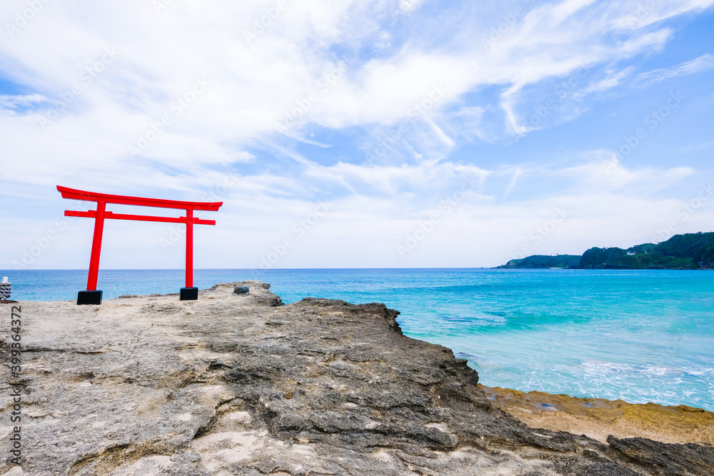 静岡県下田市の白浜の海【6月】 静岡県下田市の白浜の海【6月】