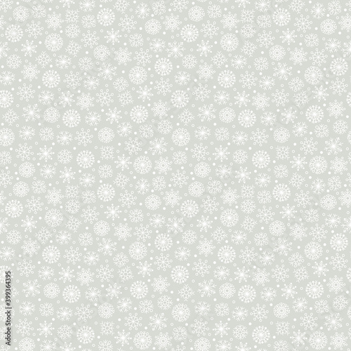 winter seamless pattern with snowflakes