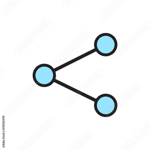 Isolated share computers tecnology online icon- Vector