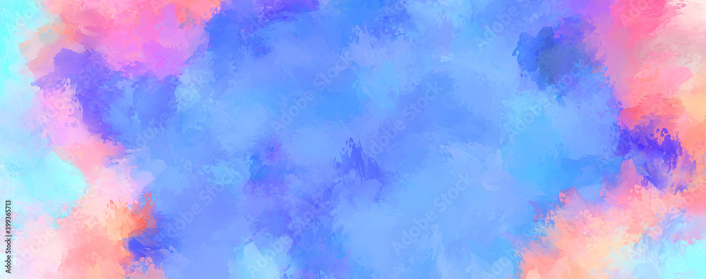 Fototapeta premium Artistic abstract background. Texture painted wallpaper. Creative illustration with strokes of paint. Brush pattern painting.