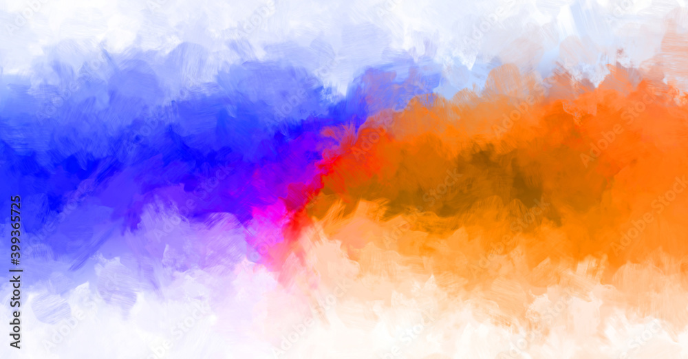 Fototapeta premium Brushed Painted Abstract Background. Brush stroked painting. Artistic vibrant and colorful wallpaper.