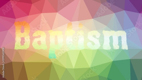 Baptism dissolving techno tessellation looping animated triangles photo