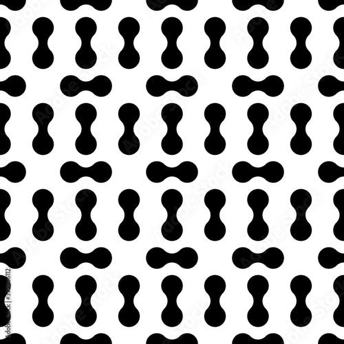 Simple shapes seamless pattern. Geometrical print. Modern ornament. Figures wallpaper. Geometric background. Vector illustration. Contemporary backdrop. Digital paper, textile print, abstract image.