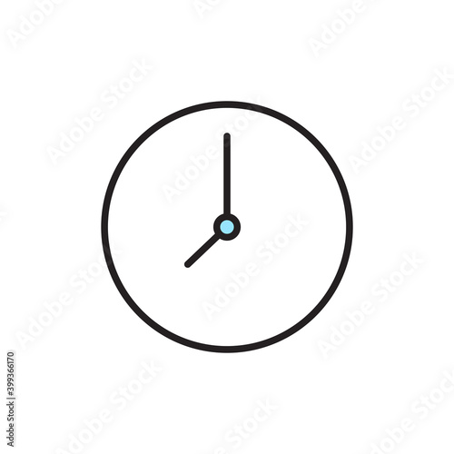 Isolated clock computers tecnology online icon- Vector