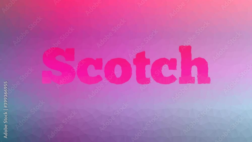 Scotch dissolving weird tessellating looping moving polygons