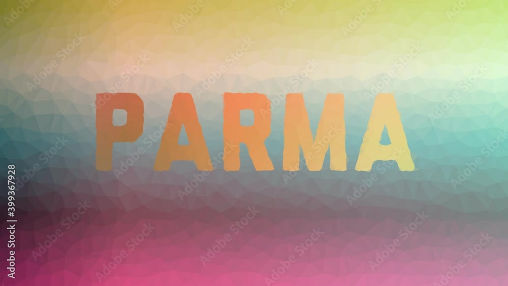 Parma dissolving technological tessellation looping pulsing triangles