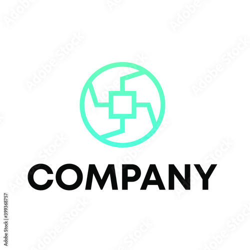 Free Download square data logo - GFXLoad
