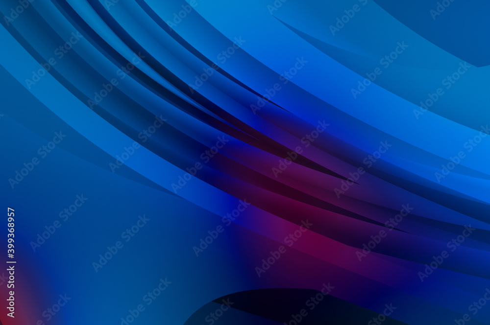 Fototapeta premium Abstract background with colorful gradient. Vibrant graphic wallpaper with stripes design. Fluid 2D illustration of modern movement.