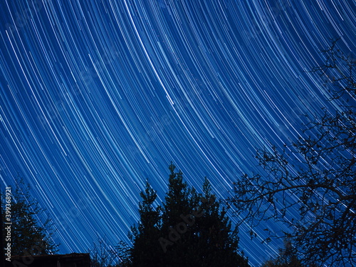 Startrail near Bergamo, italy